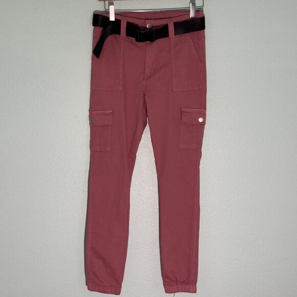 V.I.P. Jeans Cargo Pants Joggers Salmon Pink Color Size 5/27 - Picture 1 of 8